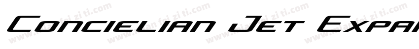 Concielian Jet Expan字体转换